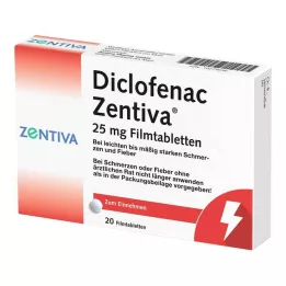 DICLOFENAC Zentiva 25 mg compresse rivestite con film, 20 pz