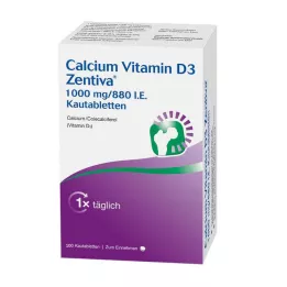 CALCIUM VITAMIN D3 Zentiva 1000 mg/880 I.E. compresse masticabili, 100 pz