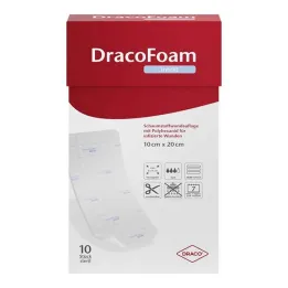 Dracofoam Copertura per ferita in schiuma per infezioni 10x20 cm, 10 pz
