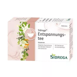 SIDROGA Bustine filtro per tè rilassante benessere, 20X1,75 g
