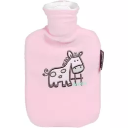 FASHY Borsa dellacqua calda per bambini, rivestimento in pile, rosa, 1 pz