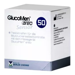 GLUCOMEN Strisce di prova per sensori areo, 50 pz
