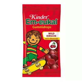 EM-EUKAL Kinder Gummidrops Wild Cherry senza zucchero, 75 g