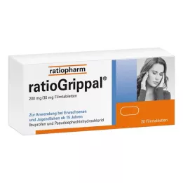 RATIOGRIPPAL Compresse rivestite con film da 200 mg/30 mg, 20 pz