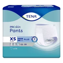 TENA PANTS più XS Mutandine monouso ConfioFit 50-70 cm, 14 pezzi