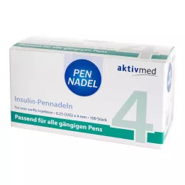 PEN-NADELN Universale 4 cannule 0,23x4 mm 32 G, 100 pz