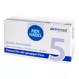 PEN-NADELN Universale 5 cannule 0,23x5 mm 32 G, 100 pz