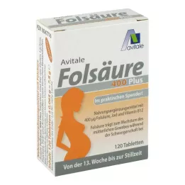 FOLSÄURE 400 Plus B12+Iodio compresse, 120 pz