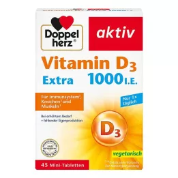 DOPPELHERZ Vitamina D3 1000 I.E. EXTRA Compresse, 45 pz