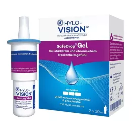 HYLO-VISION SafeDrop Gel collirio, 2X10 ml