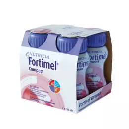 FORTIMEL Compact 2.4 Gusto Fragola, 4X125 ml