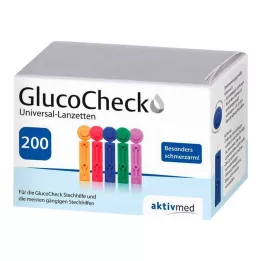 GLUCOCHECK Lancette Universali, 200 pz