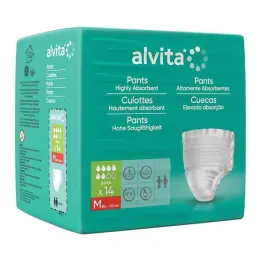 Pantaloni per incontinenza Alvita super medi, 14 pz