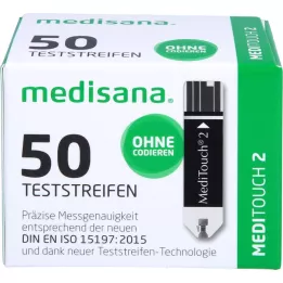 MEDITOUCH 2 strisce reattive per la glicemia, 2X25 pz