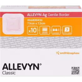 ALLEVYN Ag Gentle Border 7.5x7,5 cm Associazione ferita, 10 pz