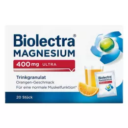 BIOLECTRA Magnesio 400 mg ultra granuli da bere arancia, 20 pz
