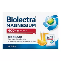 BIOLECTRA Magnesio 400 mg ultra granuli da bere arancia, 40 pz