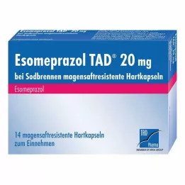 ESOMEPRAZOL TAD 20 mg per bruciore di stomaco msr. capsule rigide, 14 pz
