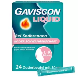 GAVISCON Liquido 500 mg/267 mg/160 mg Sosp.z.Einn., 24X10 ml