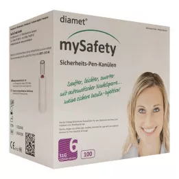 DIAMET Penna di sicurezza mySafety Kan.31 G 0,25x6 mm, 100 pz