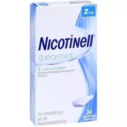 Nicotinell Spearmint 2 mg Gomma da masticare, 24 pz