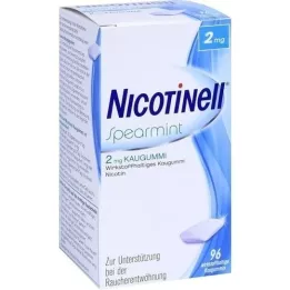 NICOTINELL Kaugummi Spearmpint 2 mg, 96 pz