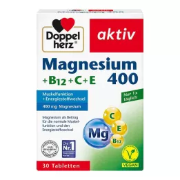 DOPPELHERZ Magnesio 400+B12+C+E compresse, 30 pz