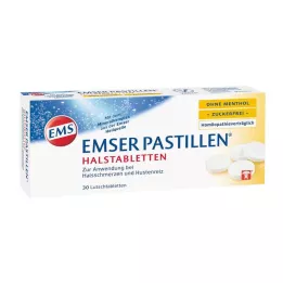 EMSER Pastiglie senza mentolo senza zucchero, 30 pz