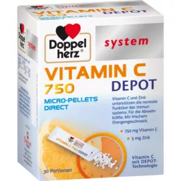 Doppelherz Pellet del sistema di deposito Vitamina C 750, 30 pz