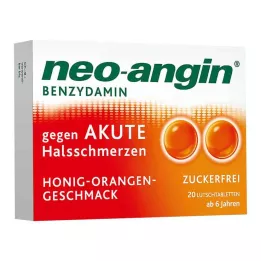 NEO-ANGIN Benzidamina mal di gola acuto. Miele-Arancia, 20 pz