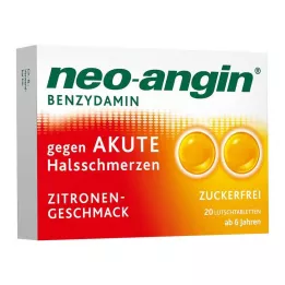 NEO-ANGIN Benzidamina mal di gola acuto limone, 20 pz