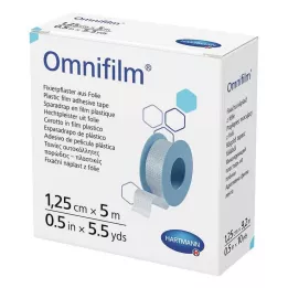 OMNIFILM Pellicola di fissaggio in cerotto 1,25 cm x 5 m, 1 pezzo