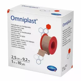 OMNIPLAST Cerotto di fissaggio filo tessile 2,5 cm x 9,2 m, 1 pezzo