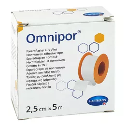 OMNIPOR Cerotto di fissaggio in velo 2,5 cm x 5 m, 1 pezzo