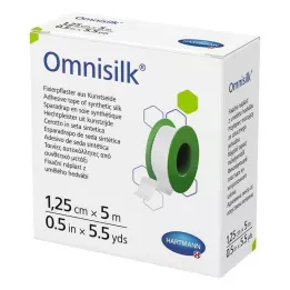 OMNISILK Cerotto di fissaggio seta artificiale 1,25 cm x 5 m, 1 pezzo