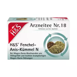 H&amp;S Finocchio-Anice-Cumino N Buste filtro, 20X2,0 g