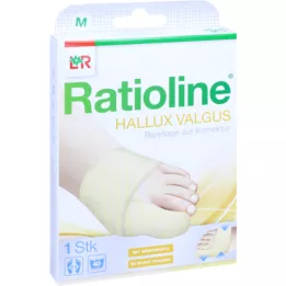 Ratioline Bandaggio di Hallux Valgus M (Popiegati 21,5 - 23 cm), 1 pz