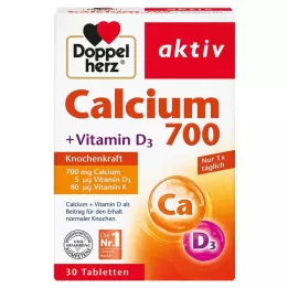 DOPPELHERZ Calcio 700+compresse di vitamina D3, 30 pz