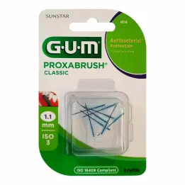 GUM Spazzole di ricambio Proxabrush Classic 1,1 mm, 8 pezzi