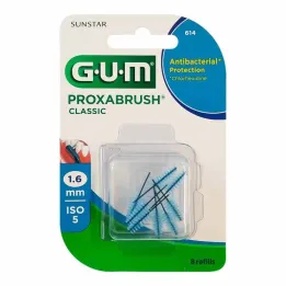 GUM Spazzole di ricambio Proxabrush Classic 1,6 mm, 8 pezzi