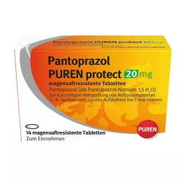 PANTOPRAZOL PUREN Protect 20 mg compresse gastroresistenti, 14 pz