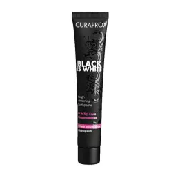 CURAPROX dentifricio al carbone nero è bianco, 90 ml