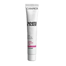 CURAPROX dentifricio al carbone bianco è nero, 90 ml