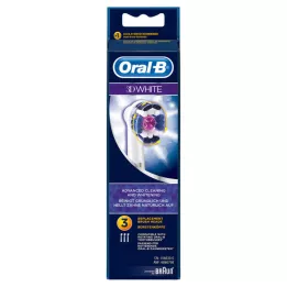 Spazzole per spazzole ORAL-B 3D bianco, 3 pz