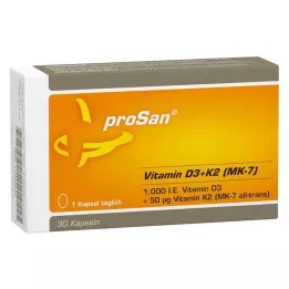 PROSAN Vitamina D3+K2 MK-7 capsule, 30 pz
