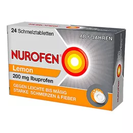 NUROFEN 200 mg compresse fusibili al limone, 24 pz