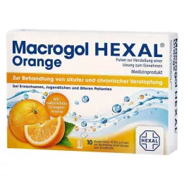 MACROGOL HEXAL Arancione Plv.z.He.e.Lsg.z.Einn.Btl., 10 pezzi