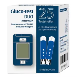 GLUCO TEST DUO Strisce reattive, 25 pz