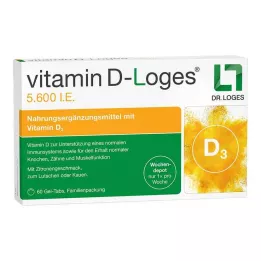 VITAMIN D-LOGES 5.600 UI compresse masticabili Weekly Depot confezione famiglia, 60 pezzi