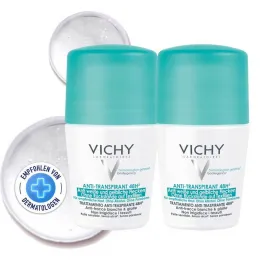 Vichy Deodorante Roll-on Anti Macchie 48h, 2X50 ml